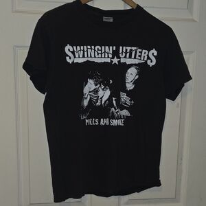 Vintage Swingin Utters Delta Pro Weight Black Cotton T-Shirt